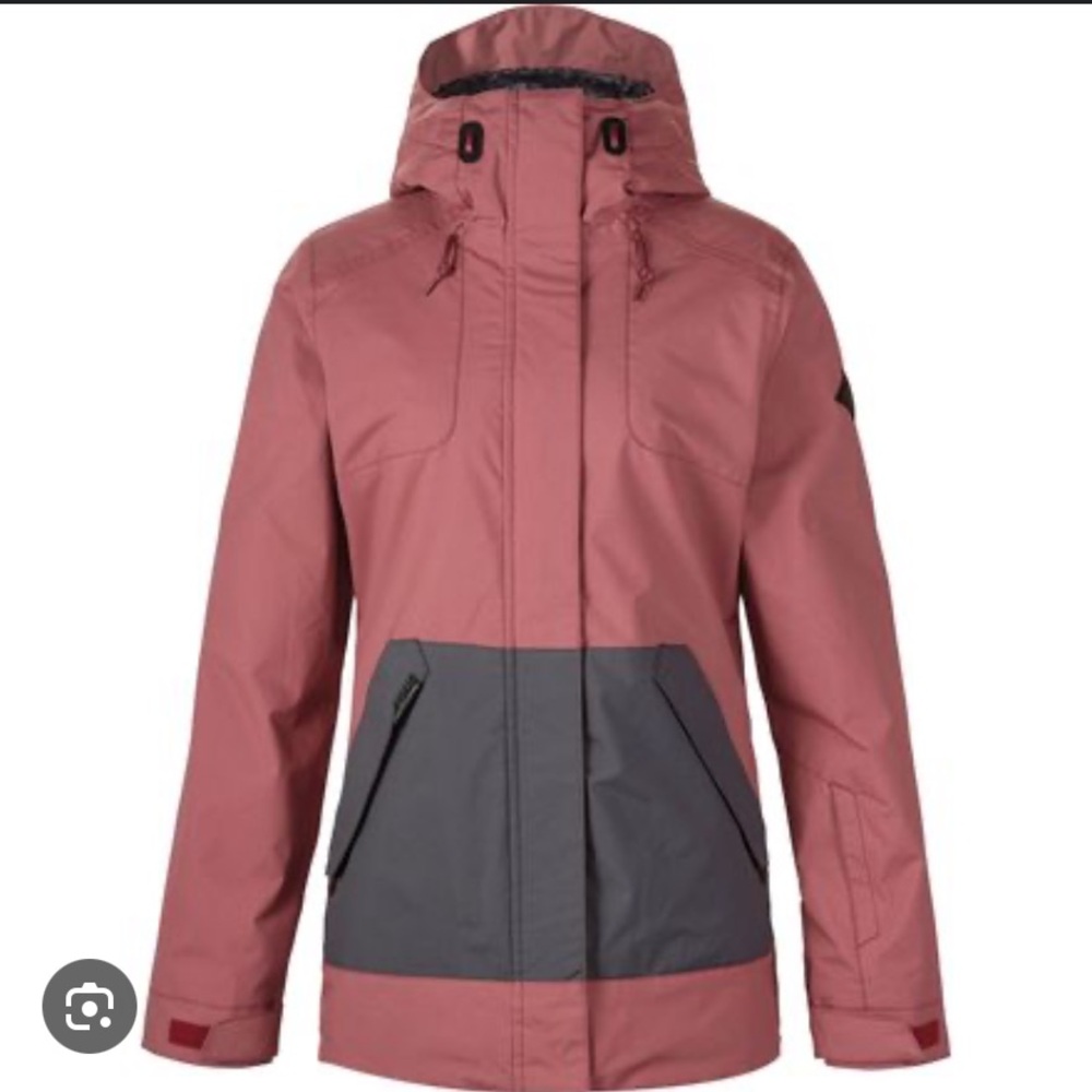 Dakine Pink and Gray Ski Jacket for Outdoor Adventures